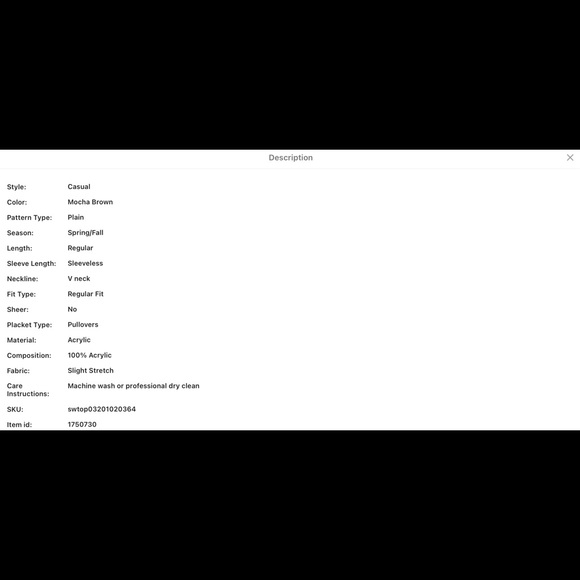 PLUS MOCHA BROWN V-NECK CABLE KNIT SWEATER VEST - Picture 5 of 6